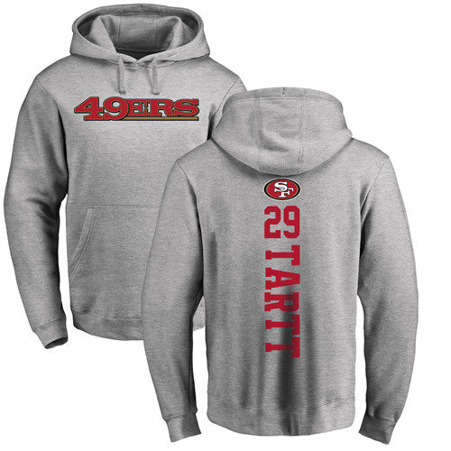 Men San Francisco 49ers Ash Jaquiski Tartt Backer #29 Pullover NFL Hoodie Sweatshirts->san francisco 49ers->NFL Jersey